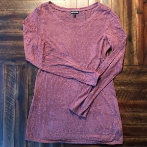 See through long sleeve top